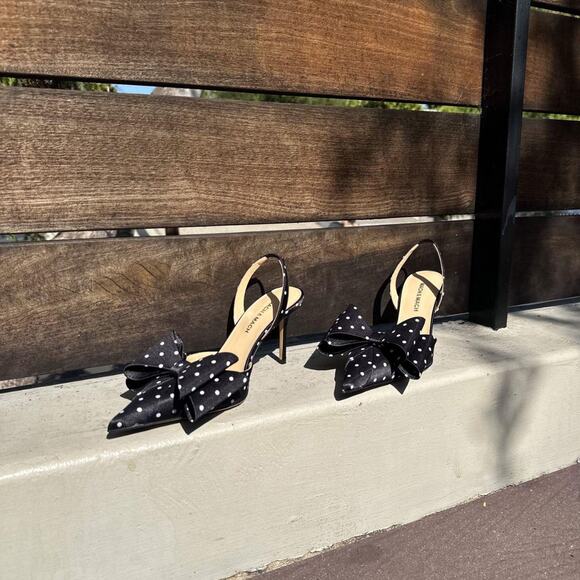 Mach & Mach 85MM Polka Dot Bow Pump Heels - Picture 8 of 8